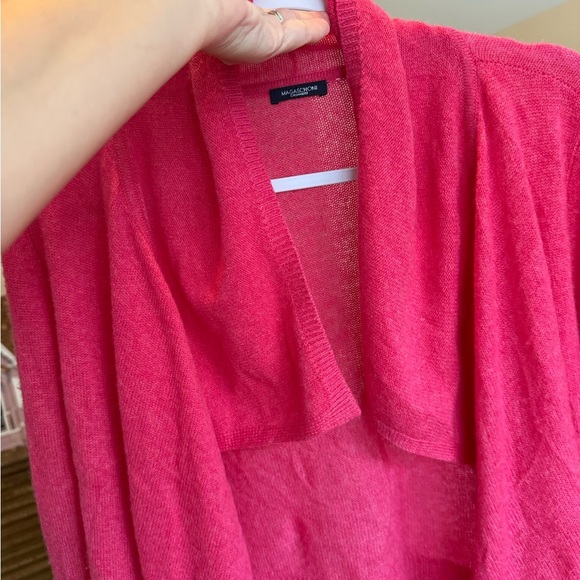 Magaschoni cashmere sweater pink open front size XS or S? - Picture 6 of 7